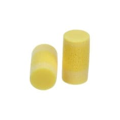 3M E-A-Rsoft Classic small uncorded earplugs shown in their packaging, designed for hearing protection and noise reduction.