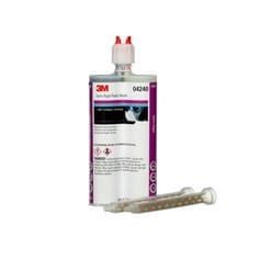 3M 04240 semi-rigid plastic repair urethane adhesive in 6.8 fl oz bottle, suitable for plastic repair projects.