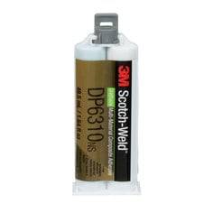 3M Scotch-Weld DP6310-400ML composite urethane adhesive duo-pak in green, showing the adhesive bottles with green labels.
