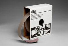 3M utility cloth roll with 2-inch by 50-yard aluminum oxide abrasive, J-weight, 400 grit for surface finishing and polishing.
