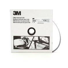 3M AB19790 Utility Cloth Roll 120 Grit Aluminum Oxide, 1 inch x 50 yards, for sanding and surface finishing.