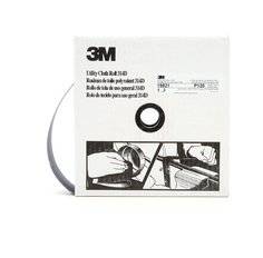 3M AB19821 aluminum oxide utility cloth roll, 2 inch x 50 yards, 120 grit abrasive sanding roll for surface prep and finishing.