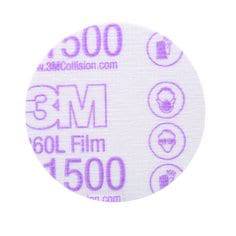 3M 00907 Velcro finishing disc with 3-inch aluminum oxide abrasive, 1500 grit for smooth sanding and polishing.