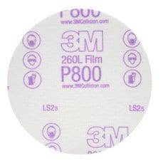 3M 00954 Velcro finishing disc, 6-inch aluminum oxide, 1500 grit, vacuum-compatible, multihole design for smooth sanding.