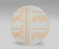 3M AB27933 6-inch aluminum oxide microfinishing Velcro film disc with 15 grit for surface polishing and finishing.