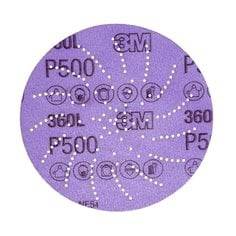 3M Hookit paper sheets, P150 grit, 3x4 inches, C-weight, Velcro disc for sanding, 50 sheets per carton.