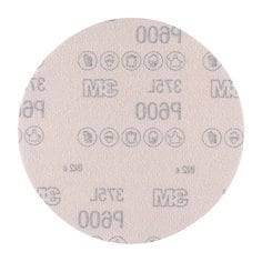 3M 6-inch aluminum oxide Velcro film disc with 600 grit for sanding and polishing applications.