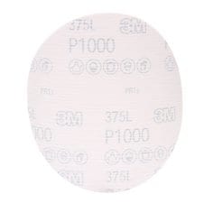 3M AB55712 aluminum oxide 1000 grit Velcro film disc, 6-inch diameter, non-vacuum, for sanding and grinding applications.