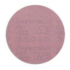 3M Cubitron ceramic alumina Velcro disc, 5-inch, non-vacuum, 220+ grit paper for sanding and grinding applications.
