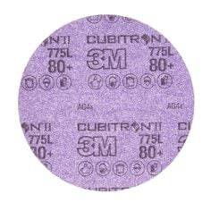3M Cubitron AB86820 6-inch ceramic alumina Velcro disc with 80+ grit for grinding and finishing applications.