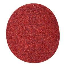 3M Velcro abrasive disc, 6-inch, red aluminum oxide, 40 grit, non-vacuum paper disc for sanding and grinding.