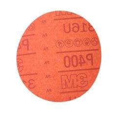 3M Paper Velcro Disc 316U Aluminum Oxide 400 Grit, 5-inch non-vacuum sanding disc for grinding and finishing applications.