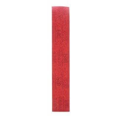 3M 01181 Aluminum Oxide 80 Grit Velcro abrasive paper strip, 16.5 x 2.75 inches, for sanding and surface finishing.