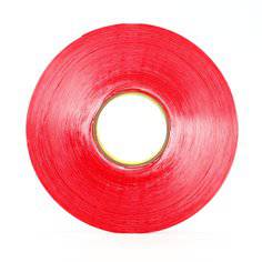 3M VHB 4910 clear tape roll, 3/4 inch x 36 yards, 40 mil thick, shown with tape roll and packaging details.