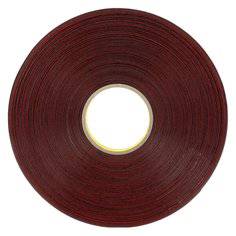 3M VHB 4919F black double-sided tape with 25 mil thickness, 1 inch wide, 72 yards long for industrial bonding applications.