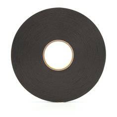 3M VHB 4929 black tape, 3/4 inch x 72 yards, 25 mil thick, flexible adhesive tape on a roll.