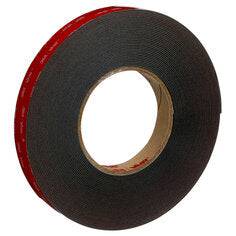 3M VHB 5952 black tape, 0.5 inch x 36 yards, 45 mil thick, double-sided adhesive tape for industrial bonding applications.