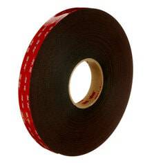 3M VHB 5952 black tape roll, 1 inch by 36 yards, 45 mil thick, strong double-sided adhesive tape for industrial use