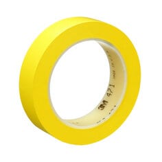 3M 471-1X36-YLW-IW - Vinyl Tape 471 in Yellow (1 Inch x 36 Yards x 5.2 mil) - Individually wrapped 7100044642 - eGrimesDirect