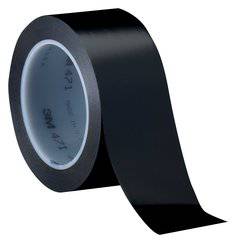 3M Vinyl Tape 471 in black, 3 inch by 36 yards, with smooth vinyl surface and strong adhesive backing.