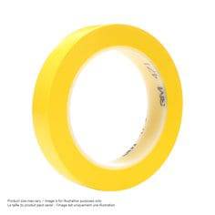 3M Vinyl Tape 471 in white, 3-inch wide and 36 yards long, shown rolled with clear edges and smooth surface.