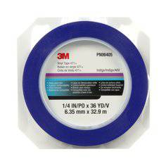 3M PN6405 Vinyl Tape 471 Indigo, 1/4 inch by 36 yards, flexible adhesive tape for insulation and color coding applications