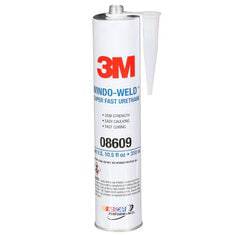 3M Windo-Weld 08609 super fast urethane weatherstripping tape in 10.5 fl oz (310 ml) bottle, used for sealing and insulation.