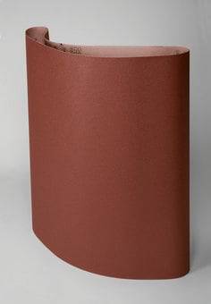 3M AB11519 sanding belt, 37x60 inches, 120 grit aluminum oxide, YF polyester backing, wide belt for grinding and finishing.