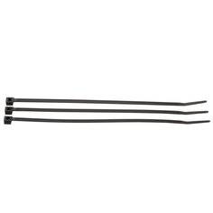 3M CT8BK50-C cable tie for wire management, black plastic tie with a locking head and adjustable length, ideal for organizing cables.