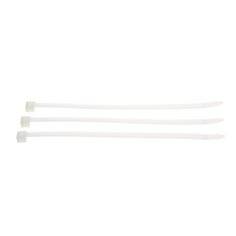 3M CT8NT120-L cable tie made of natural nylon, 8-inch (20.32 cm) wire management fastener with a secure locking mechanism.