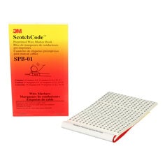 3M Scotch SPB-01 - Code Pre-Printed Wire Marker Book numbers 0 - 9 7000132478 - eGrimesDirect