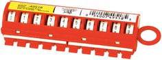 3M Scotchcode STD-0-9X wire marker tape dispenser filled with 3M wire marker tapes for electrical wiring identification.