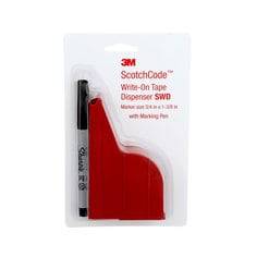 3M Scotchcode SWD wire marker tapes dispenser with write-on labels, 3/4 inch by 1.4 inch for cable identification.