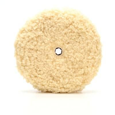 3M Perfect-it wool compounding pad for polishing, 9-inch (22.86 cm), used for automotive and surface detailing.