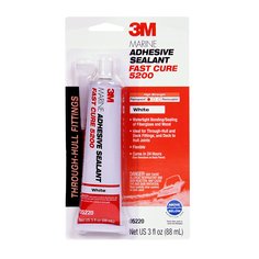 3M 05220-88ML - Fast Cure Marine Grade Adhesive Sealant 5200 in White - 3 fl. Oz (88 ml) 7000142633