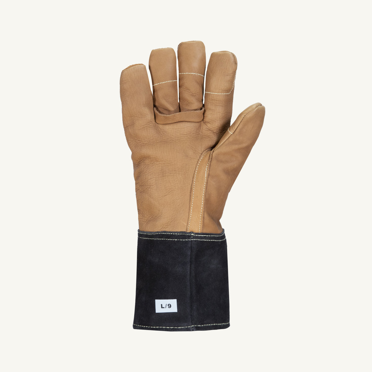 Superior Glove 505GOBFCM oil-resistant glove with Graingoat palm, split back, crush-resistant thumb, and three-finger caps.