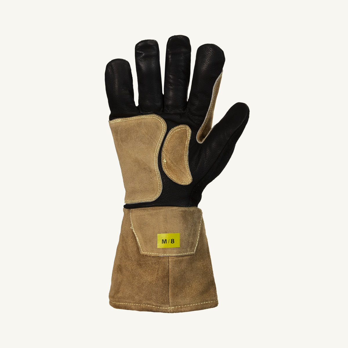Superior Glove 505GPL Endura Deluxe Welders glove with graingoat palm, split leather patches, split back, and Kevlar sewing.