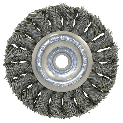 Jet 3K114 - 3-1/4 X (3/8-1/2) Knot Twisted Wire Wheel Unthreaded - eGrimesDirect