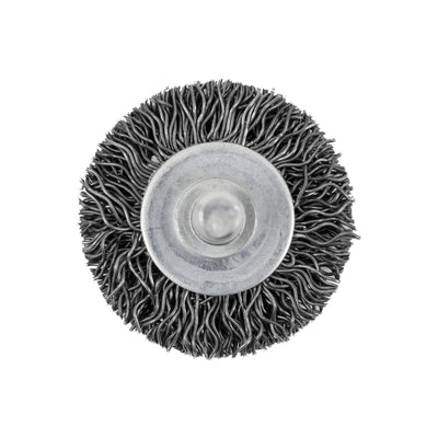 Jet 126 - 1-1/2 X 1/4 Inch Shaft Mounted Crimped Radial End Brush - eGrimesDirect
