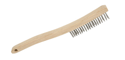 Jet 3 LH-SS - 3 Row Long Handle Stainless Steel Hand Wire Scratch Brush - eGrimesDirect