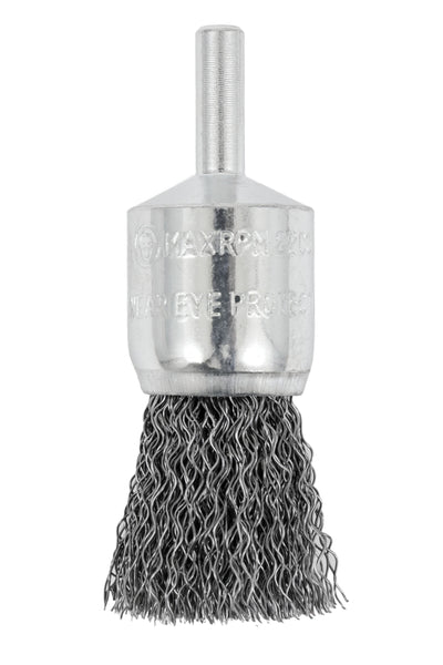 Jet E075-12 - 3/4 X 1/4 Inch Shaft Mounted Crimped End Brush - eGrimesDirect