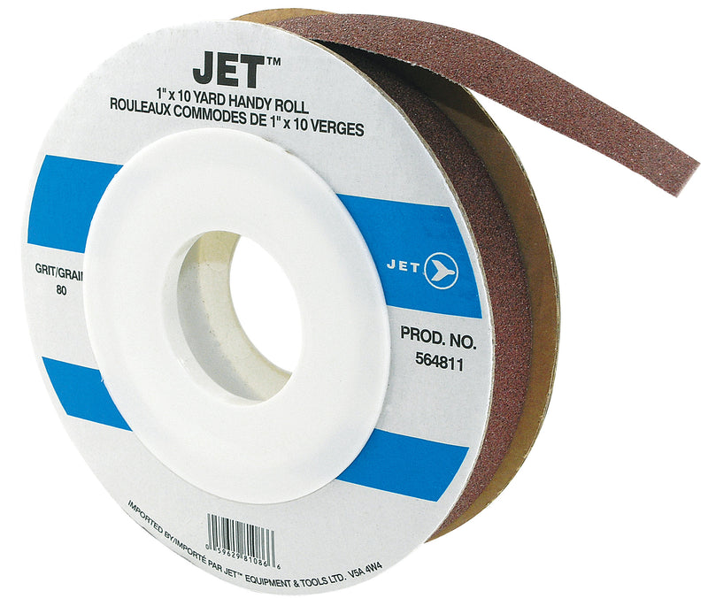 Jet 564811 - 1 Inch X 10Yd 80 Grit 5648 Aluminum Oxide Cloth Roll