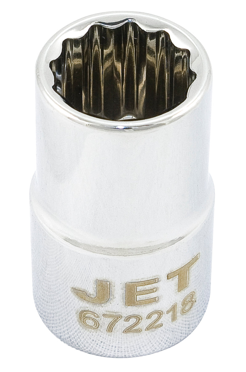Jet 672234 - 1/2 Inch Dr X 1-1/16 Inch Regular Chrome Socket 12 Point