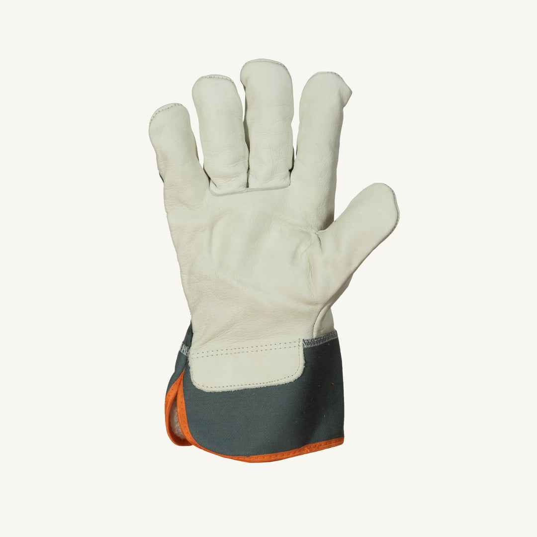 Superior Glove 76BOAXL Endura cowgrain fitters glove with acrylic fleece boa lining and palm detail for work safety and comfort.