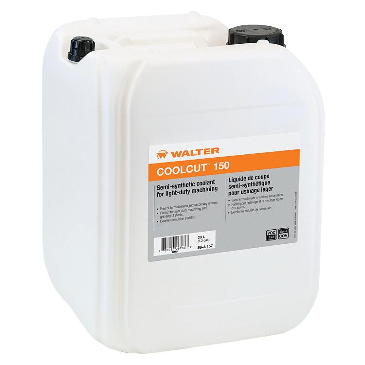 WALTER Coolcut 150 20L cutting fluid container, industrial-grade coolant for machining and metalworking applications.