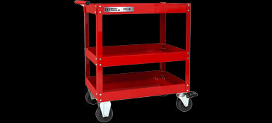 Gray 93514 - PRO+ 3 TRAY UTILITY CART - eGrimesDirect
