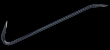 Gray WB36 - 36" WRECKING BAR- HEXAGON SHANK GOOSE NECK BLUE PAINT FINISH GRAY TOOLS WB36 - eGrimesDirect