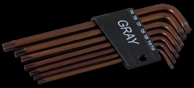 Gray 69807 - 7 PIECE TORX, LONG ARM S2 HEX KEY SET, T10 - T40 GRAY TOOLS 69807 - eGrimesDirect