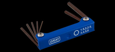 Gray 69937 - 7 PIECE S2 METRIC SHORT, FOLDING HEX KEY SET, 1.5MM - 6MM GRAY TOOLS 69937 - eGrimesDirect