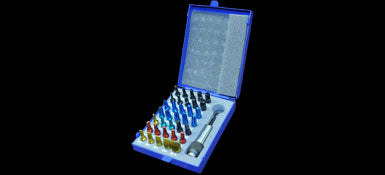 Gray 88036 - 36 PIECE COLOR INSERT BIT SET IN METAL CASE, INCLUDES MAGNETIC BIT HOLDER GRAY TOOLS 88036 - eGrimesDirect